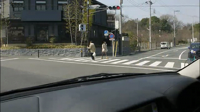信号機のある交差点での事故