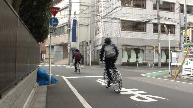 一時停止のある交差点
